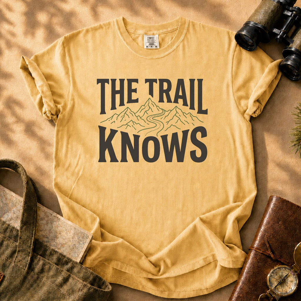 The Trail Knows Tee - Mustard