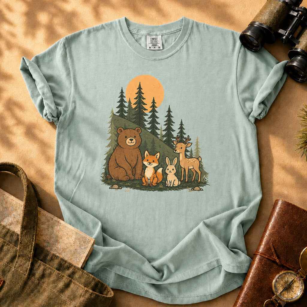 Sunset Forest Nature Shirt Tee - Bay