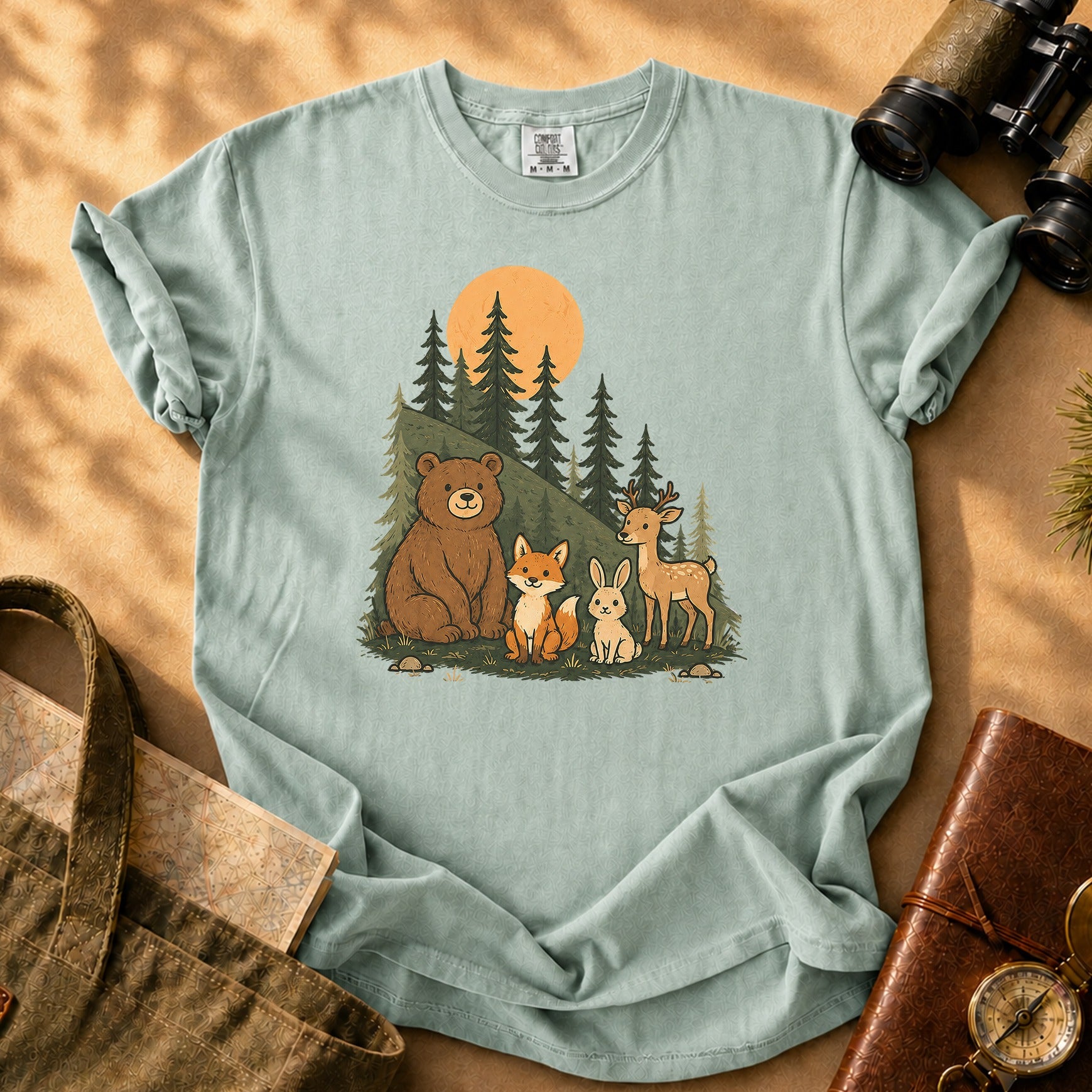 Sunset Forest Nature Shirt Tee - Bay