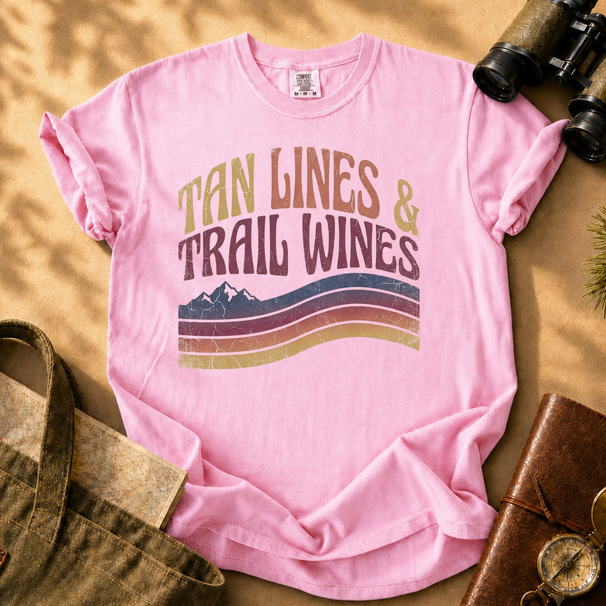 Tan Lines & Trail Wines Tee - Blossom