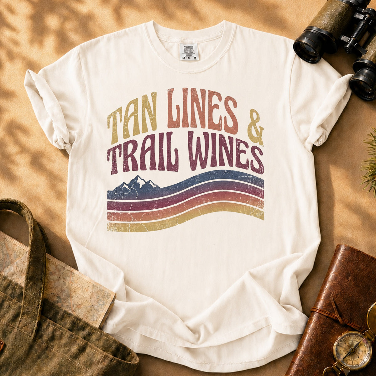 Tan Lines & Trail Wines Tee - Ivory
