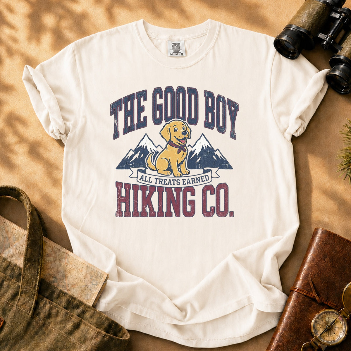 The Good Boy Hiking Co Tee - Ivory