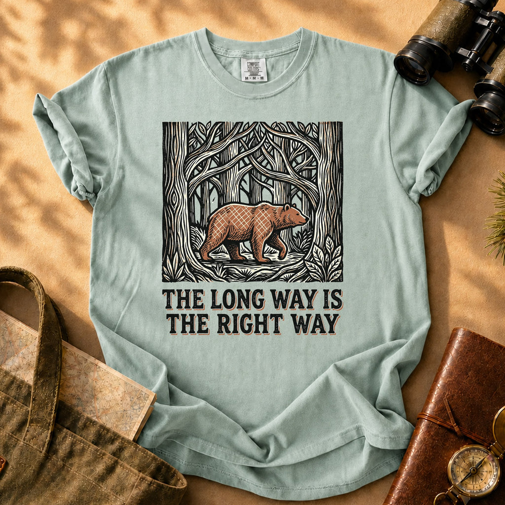 The Long Way Is The Right Way Tee - Bay