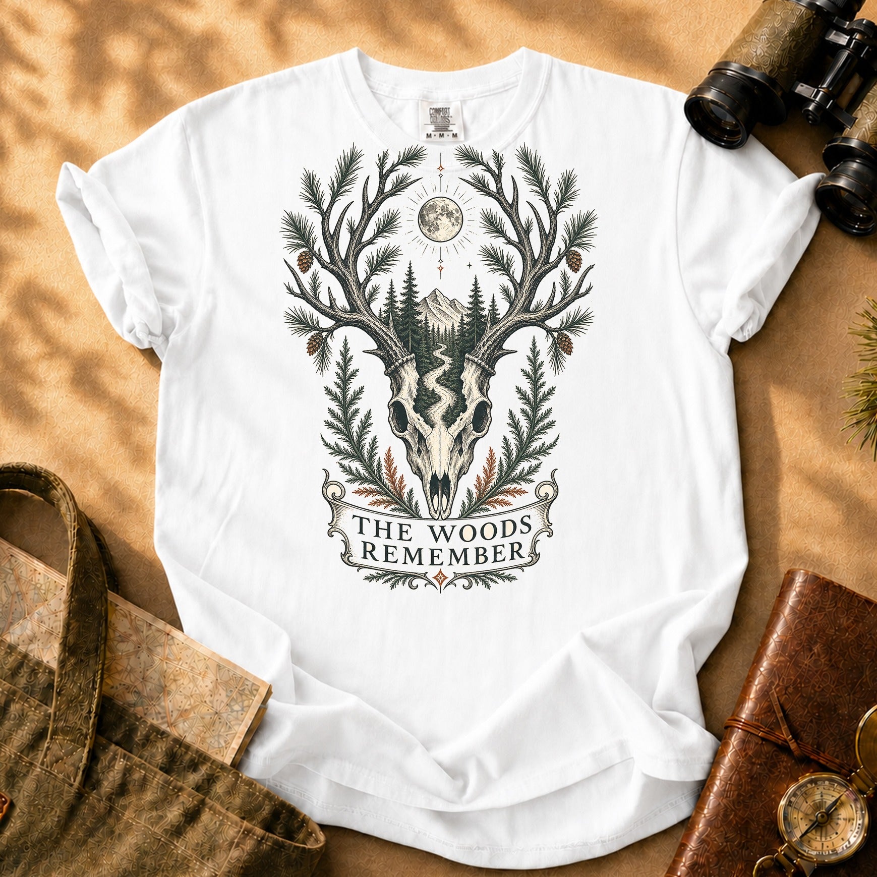 The Woods Remember Tee - White