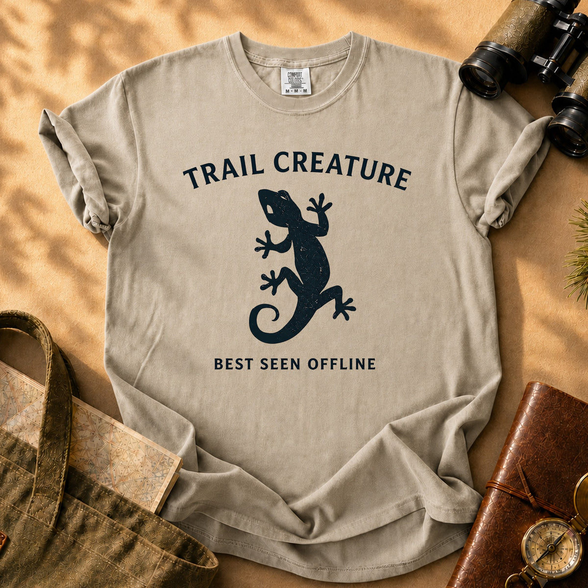 Trail Creature Tee - Khaki