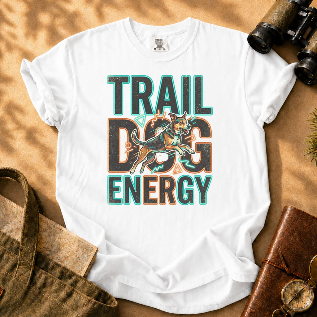 Trail Dog Energy Tee - White