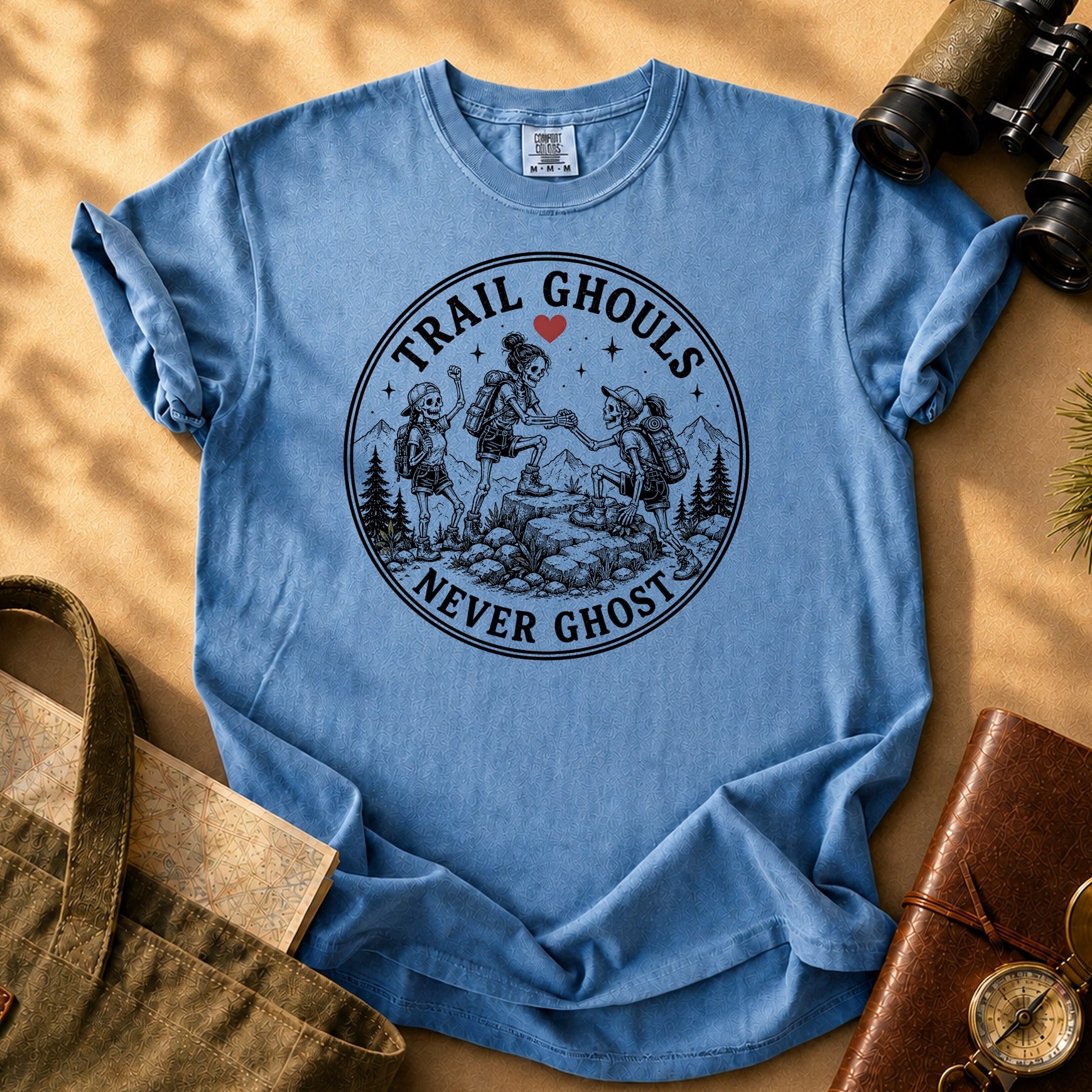 Trail Ghouls Tee - Blue Jean