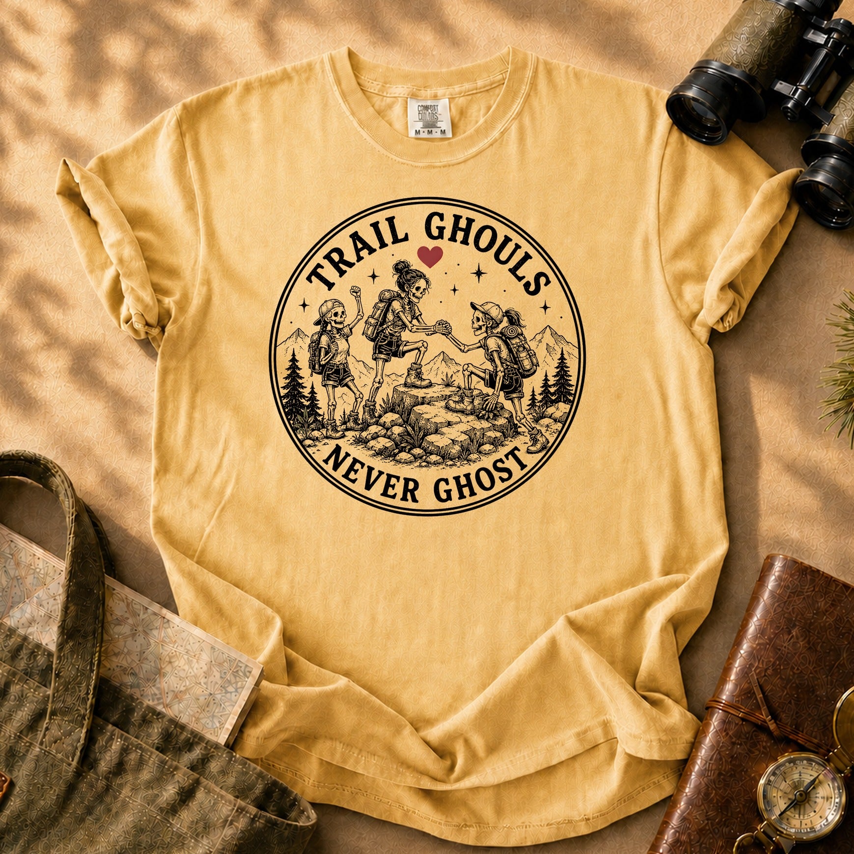 Trail Ghouls Tee - Mustard