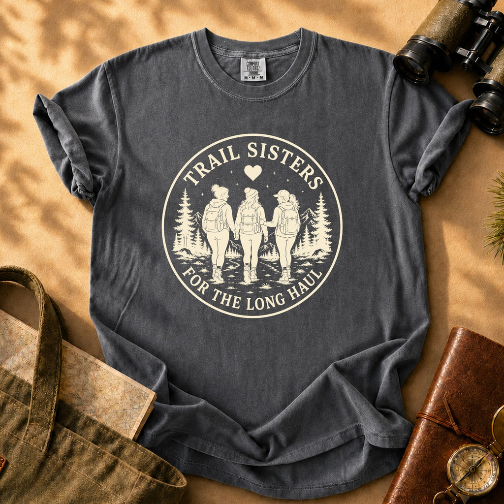 Trail Sisters for the Long Haul Tee - Pepper