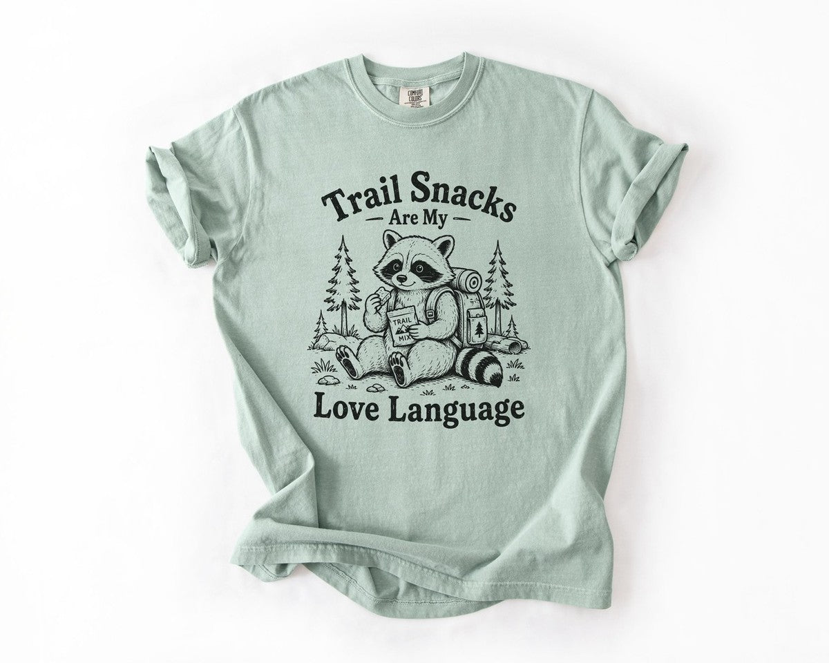 Trail Snacks Are My Love Language T-Shirt - Bay