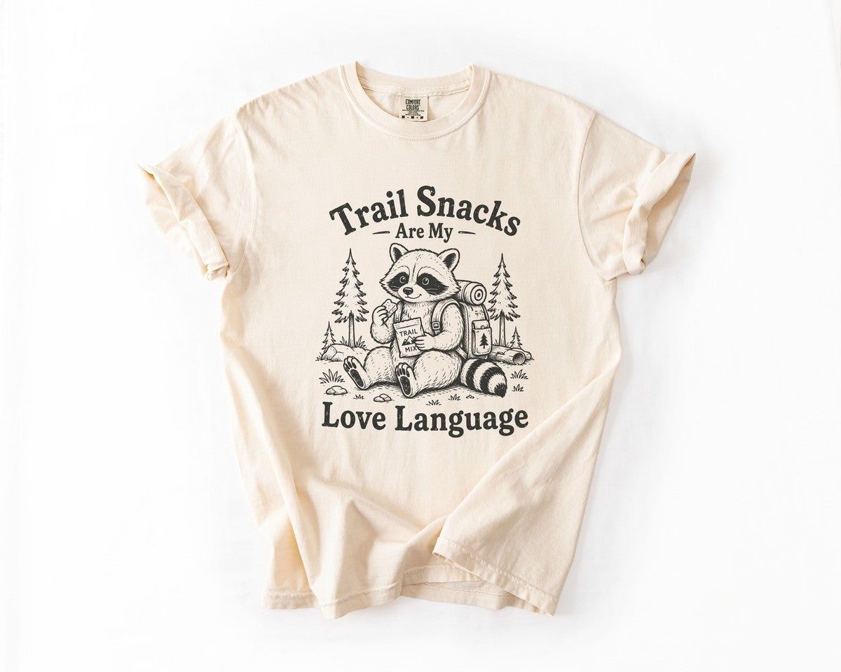 Trail Snacks Are My Love Language T-Shirt - Ivory