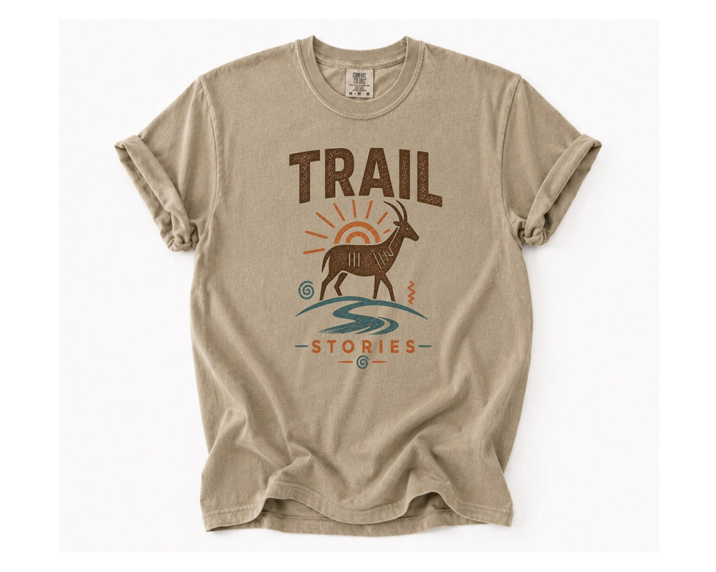 Trail Stories T-shirt - Khaki