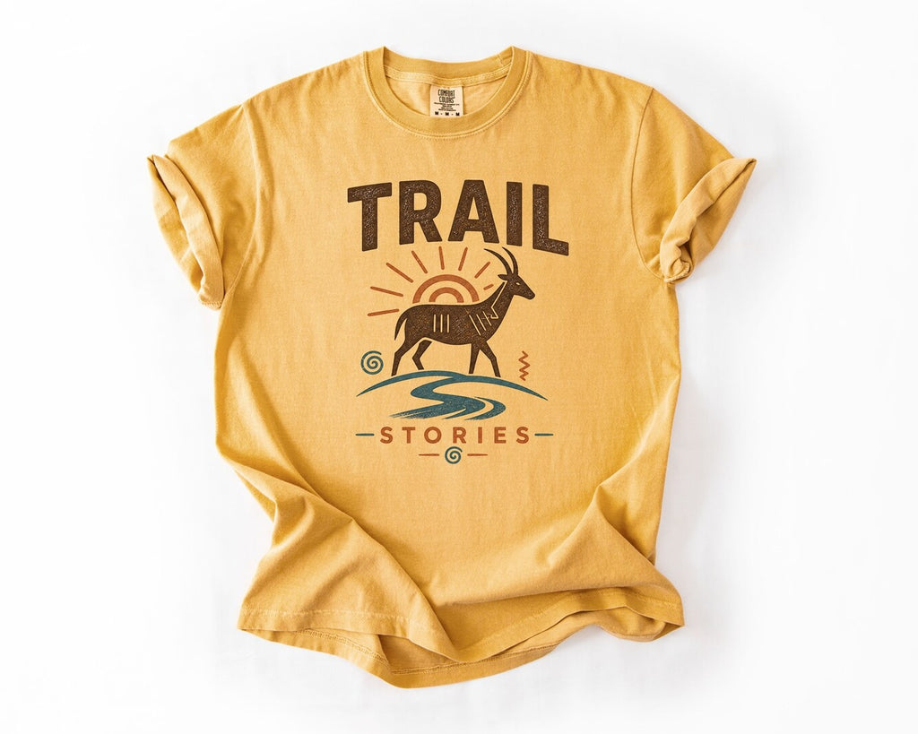 Trail Stories T-shirt - Mustard