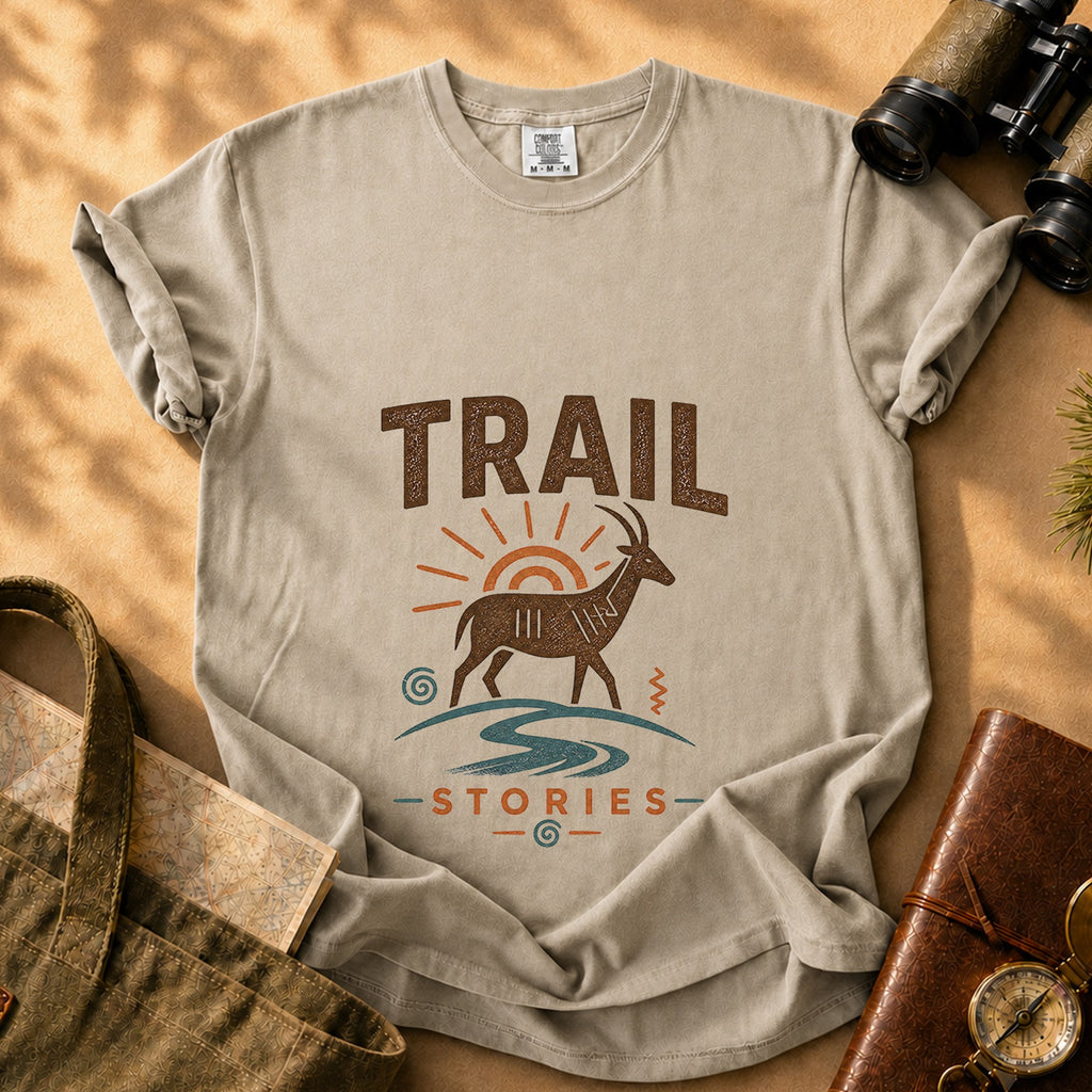 Trail Stories T-shirt - Khaki