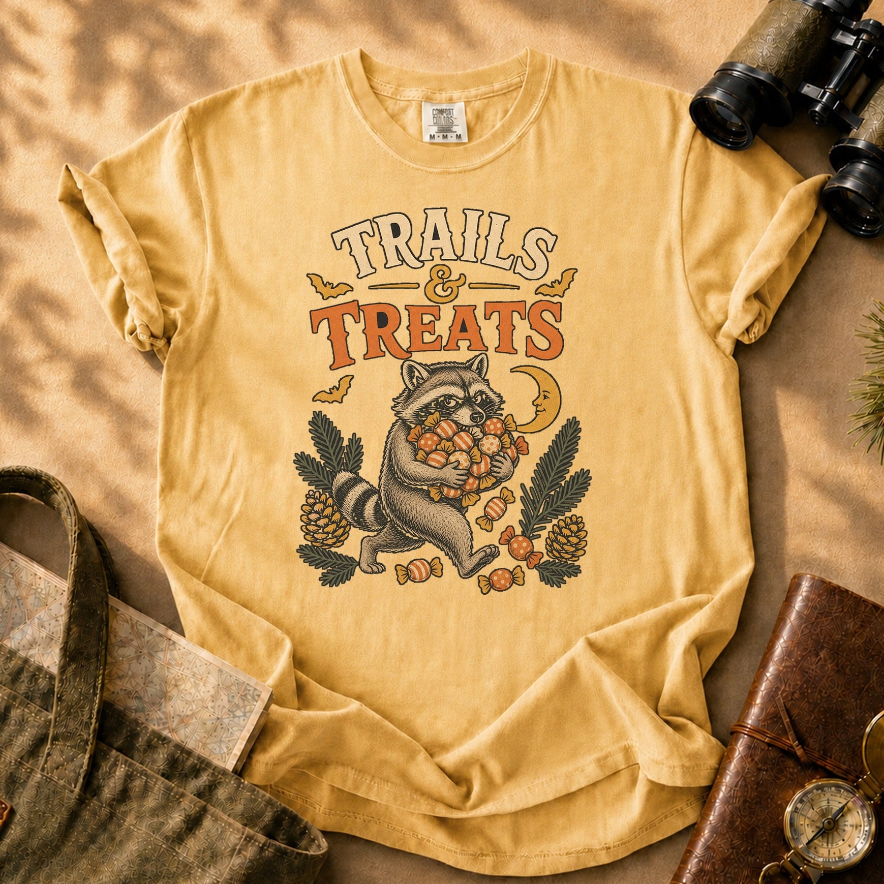 Trails and Treats Tee - Mustard