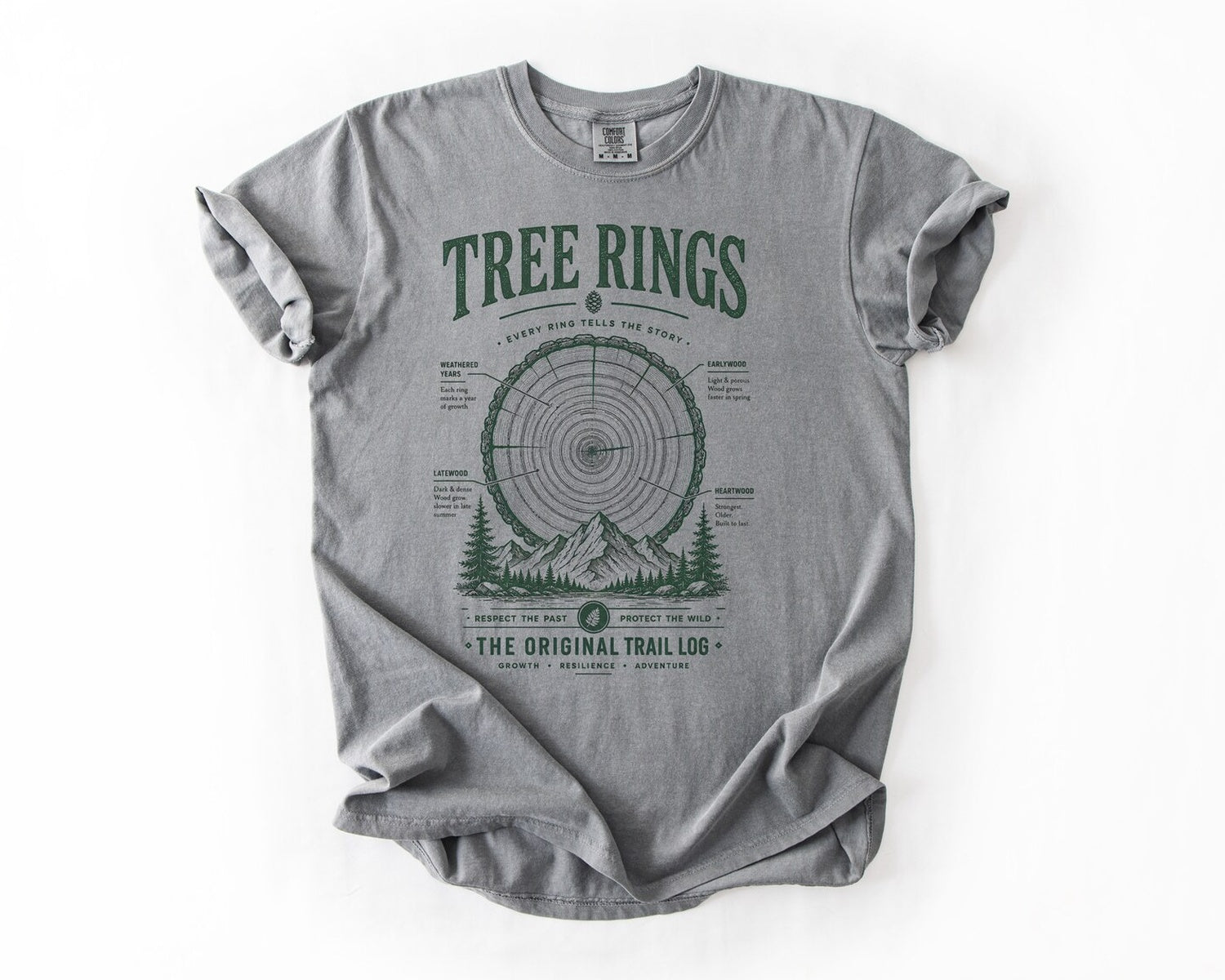 Tree Rings Tee - Grey