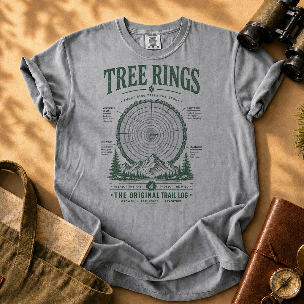 Tree Rings Tee - Grey