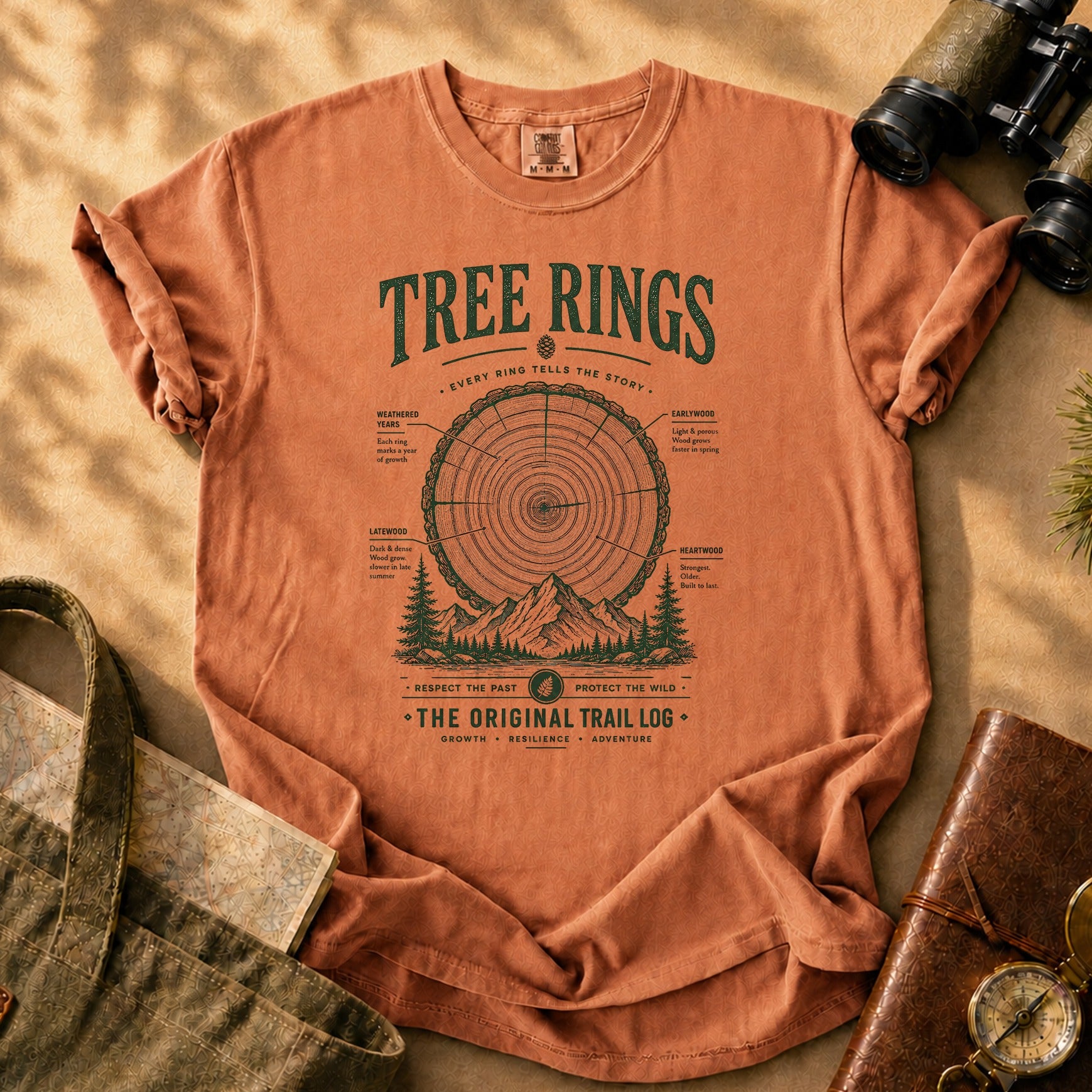 Tree Rings Tee - Yam