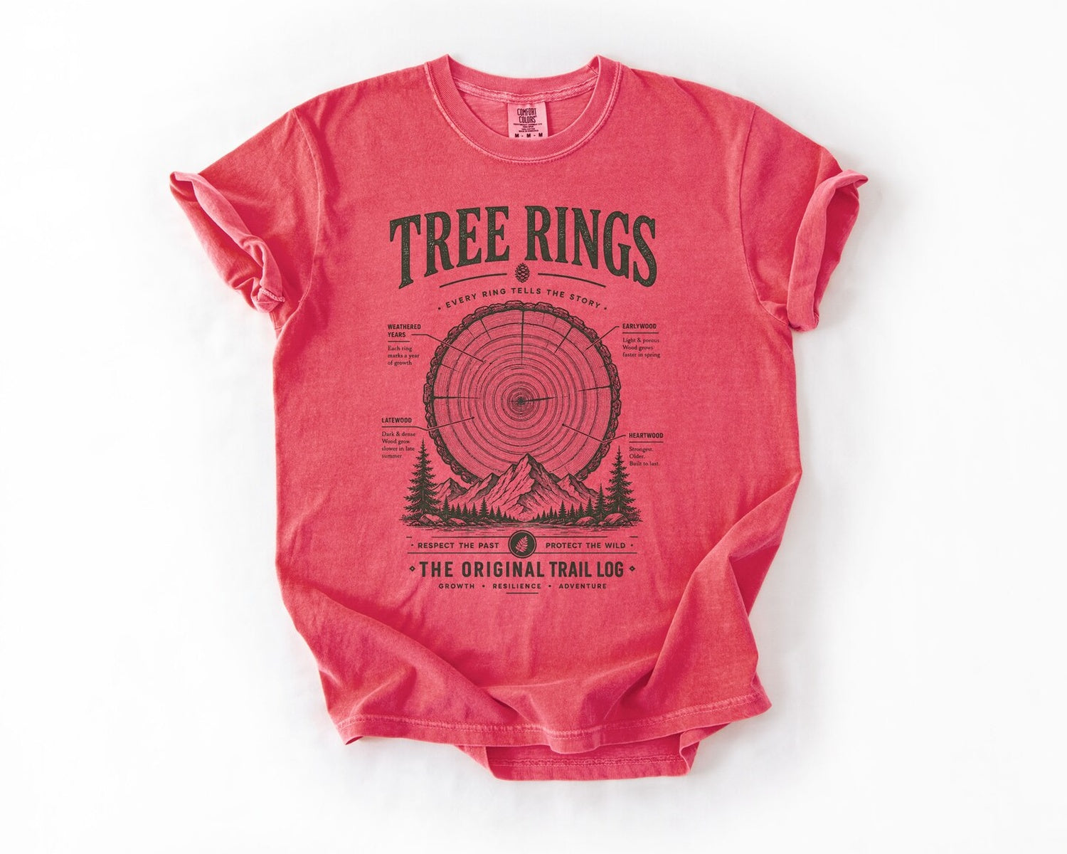 Tree Rings Tee - Watermelon