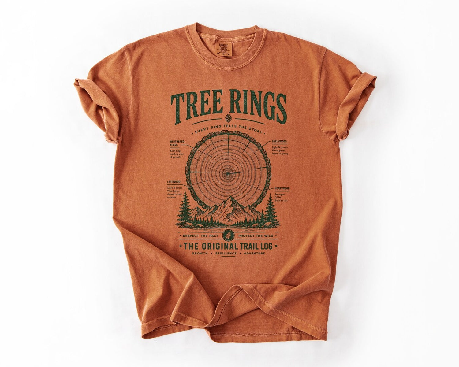 Tree Rings Tee - Yam