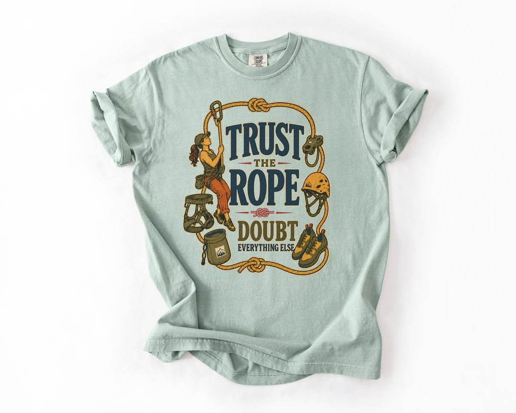 Trust the Rope Climbing T-Shirt - Bay