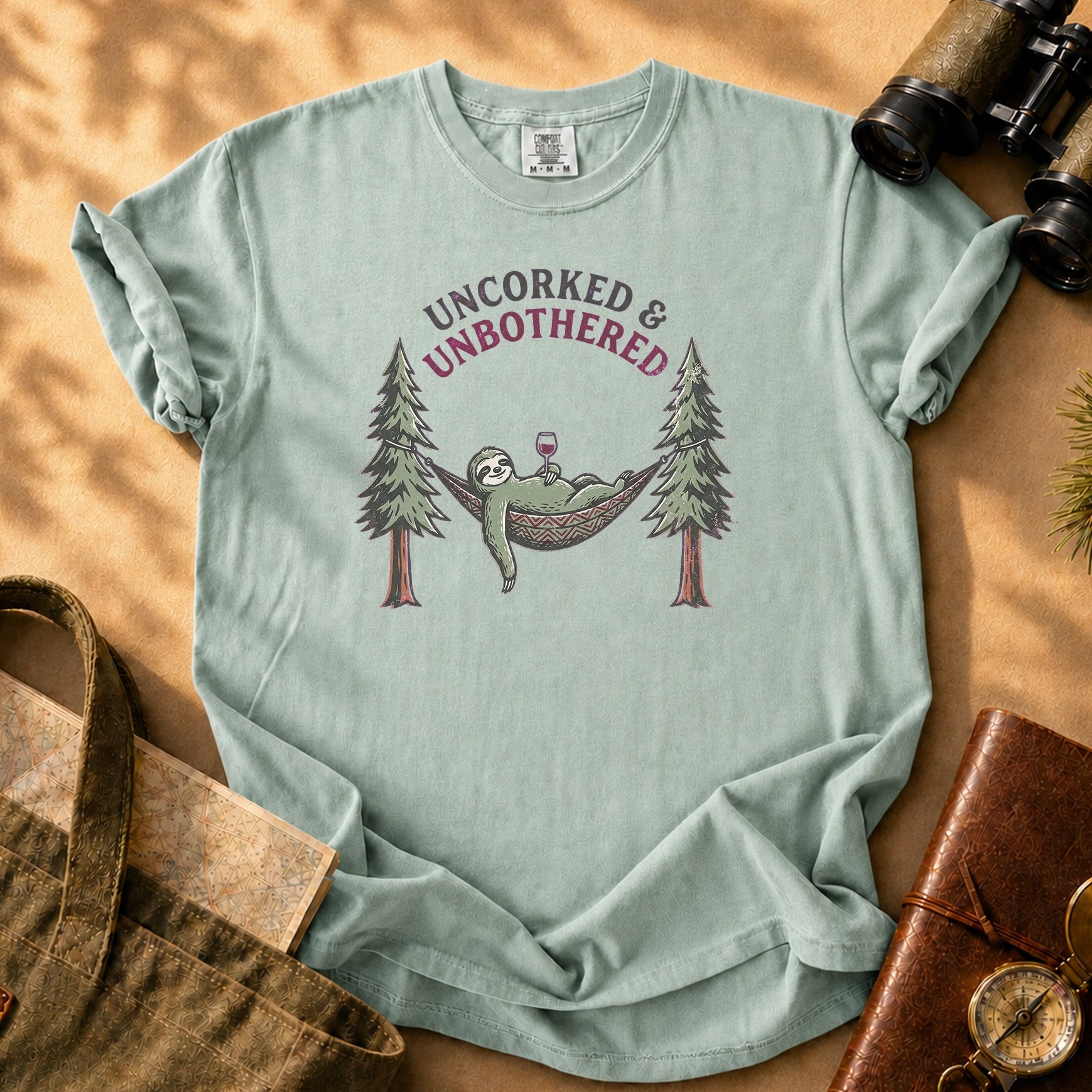 Uncorked & Unbothered Tee - Bay
