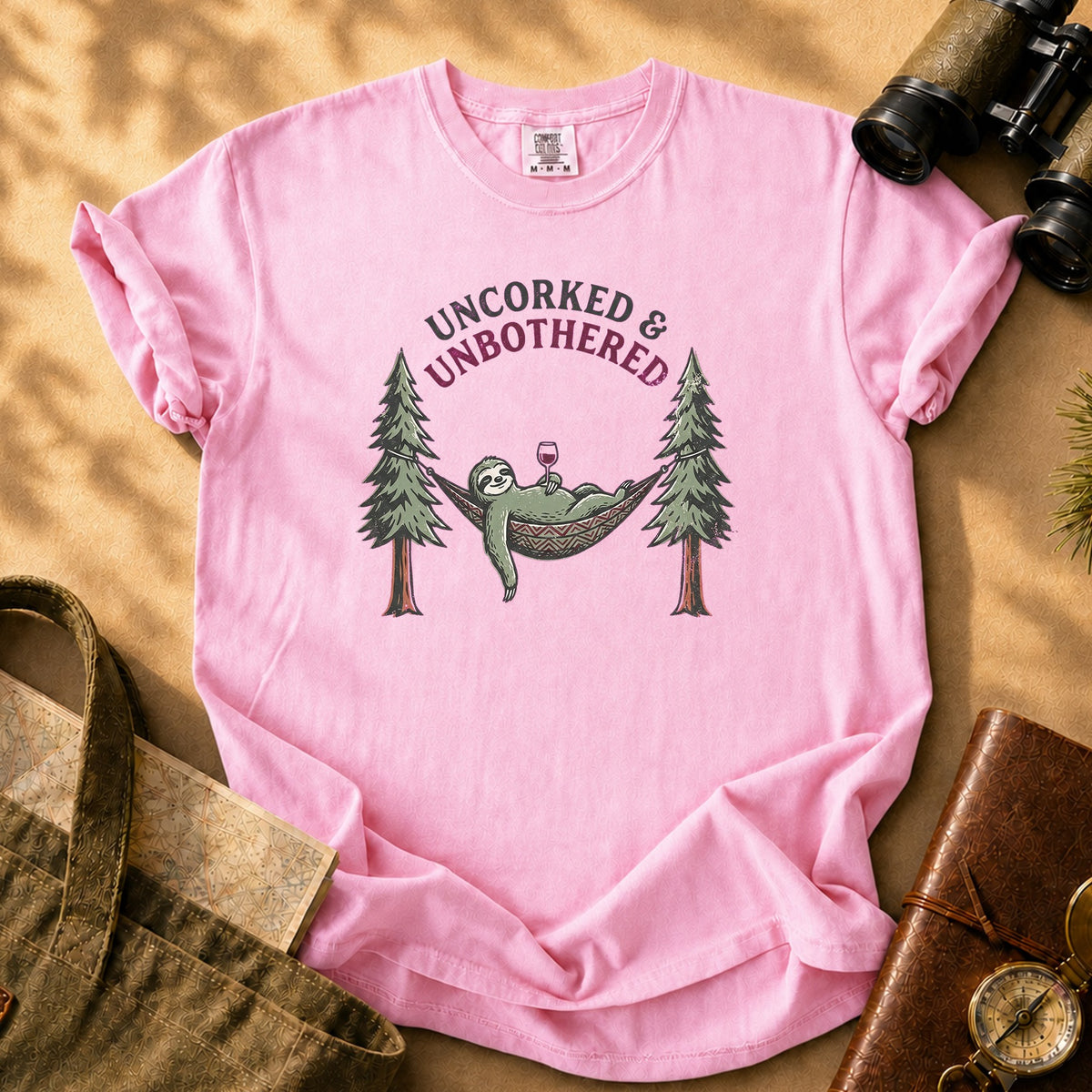 Uncorked & Unbothered Tee - Blossom