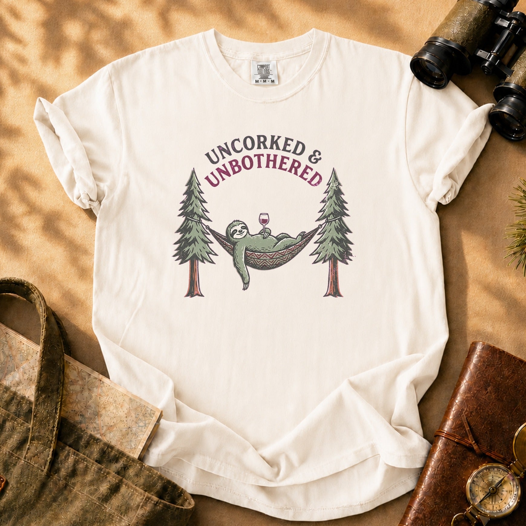 Uncorked & Unbothered Tee - Ivory