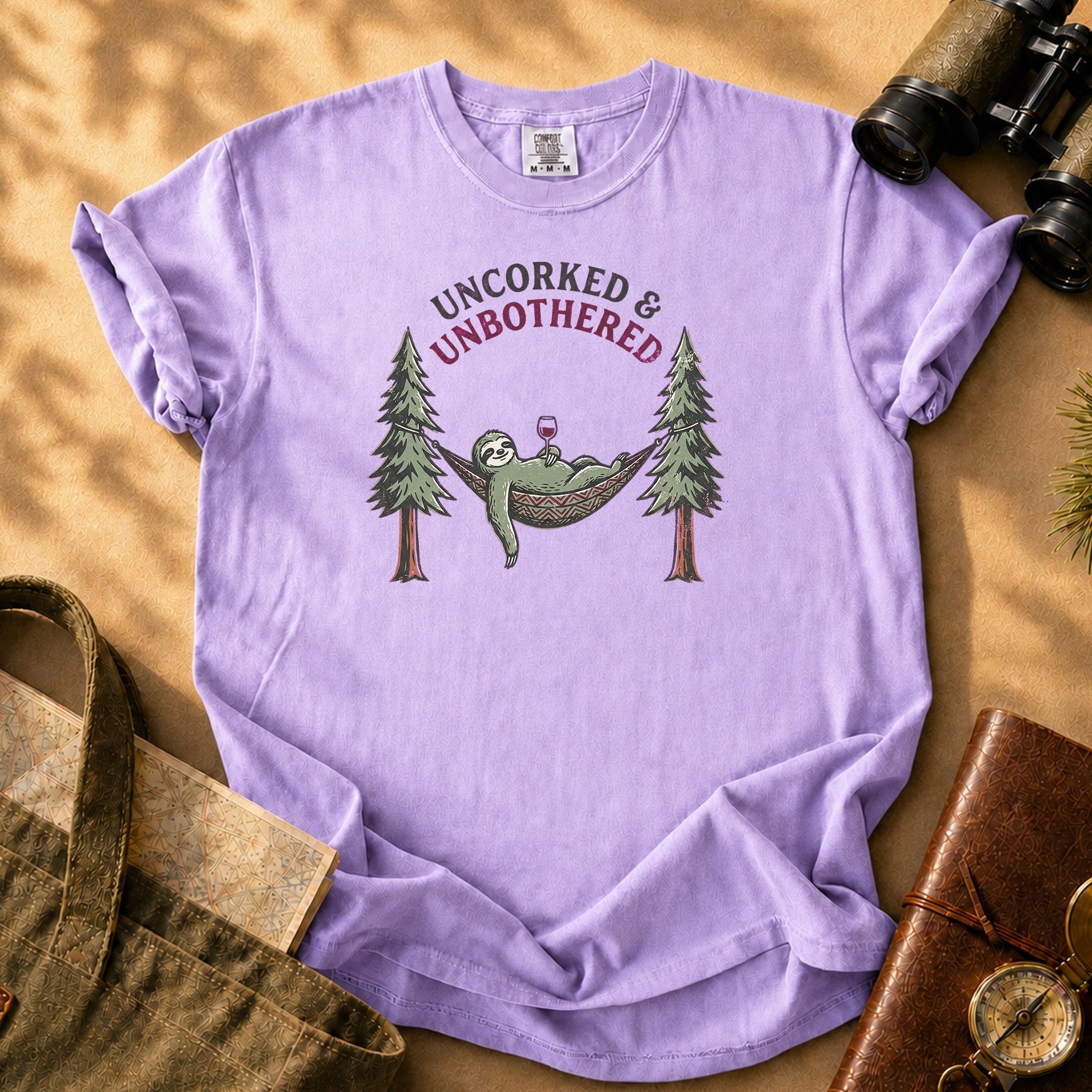 Uncorked & Unbothered Tee - Orchid