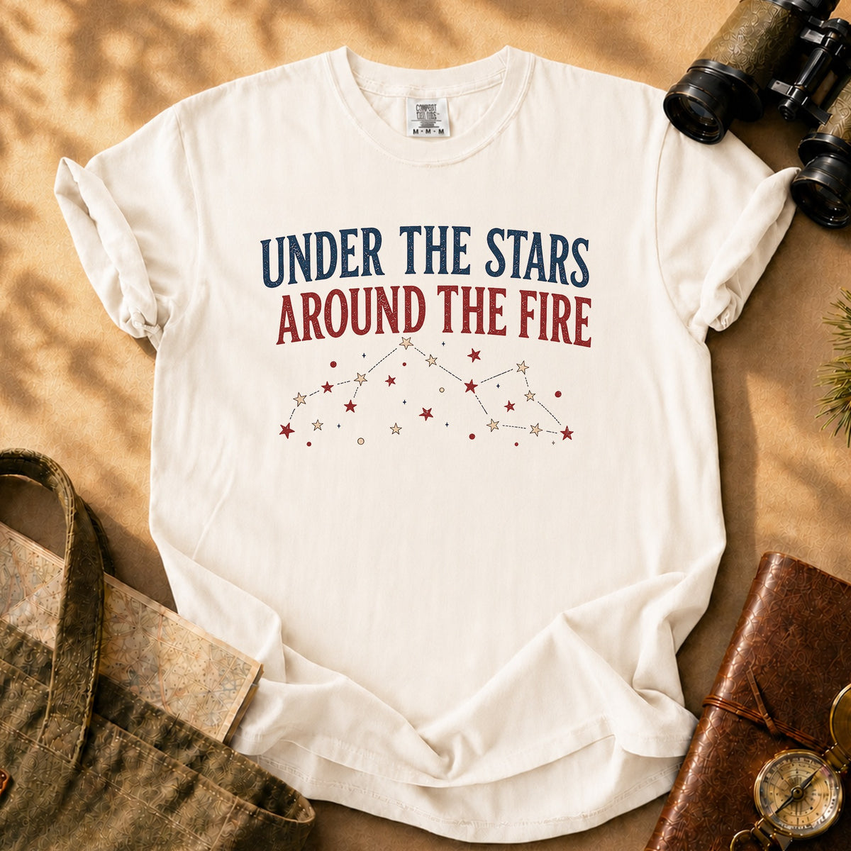 Under the Stars Around the Fire Tee - Ivory
