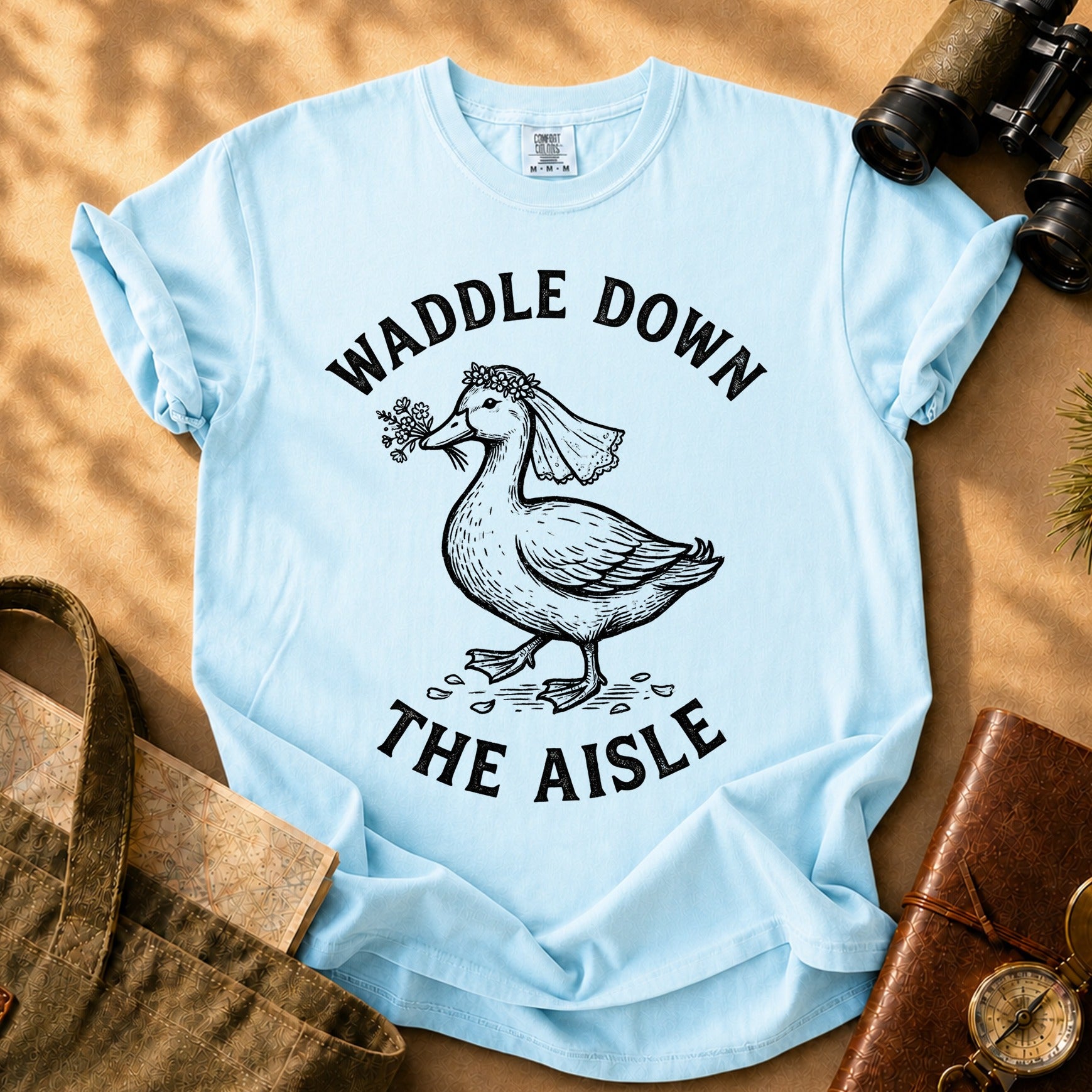 Waddle Down the Aisle Tee - Chambray