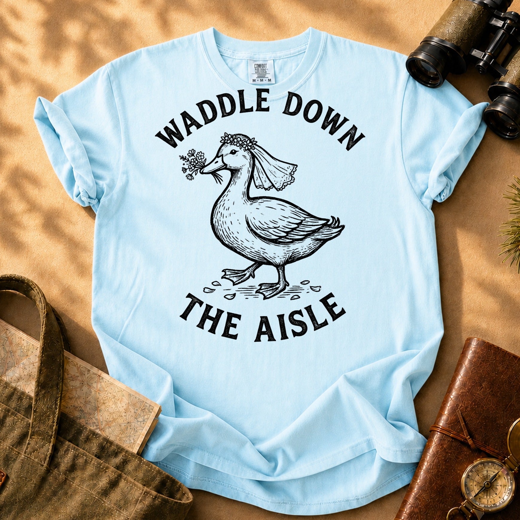 Waddle Down the Aisle Tee - Chambray