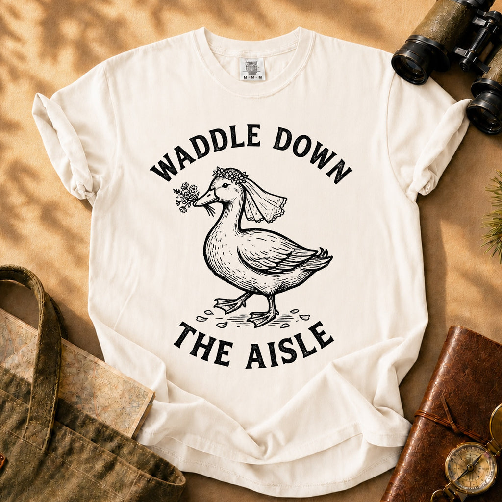 Waddle Down the Aisle Tee - Ivory