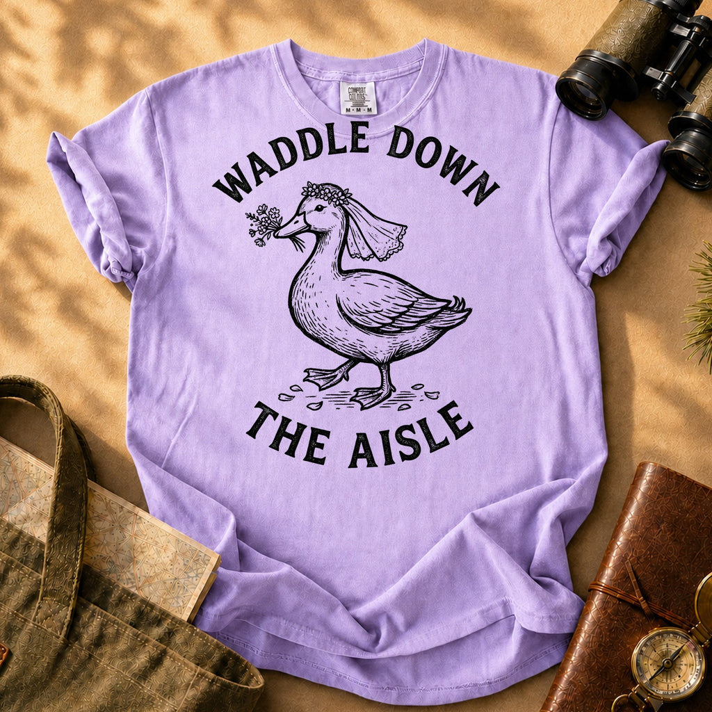 Waddle Down the Aisle Tee - Orchid