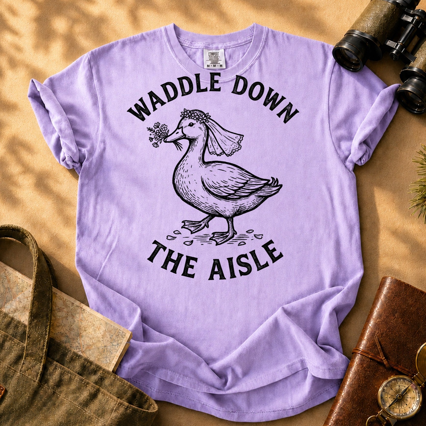 Waddle Down the Aisle Tee - Orchid