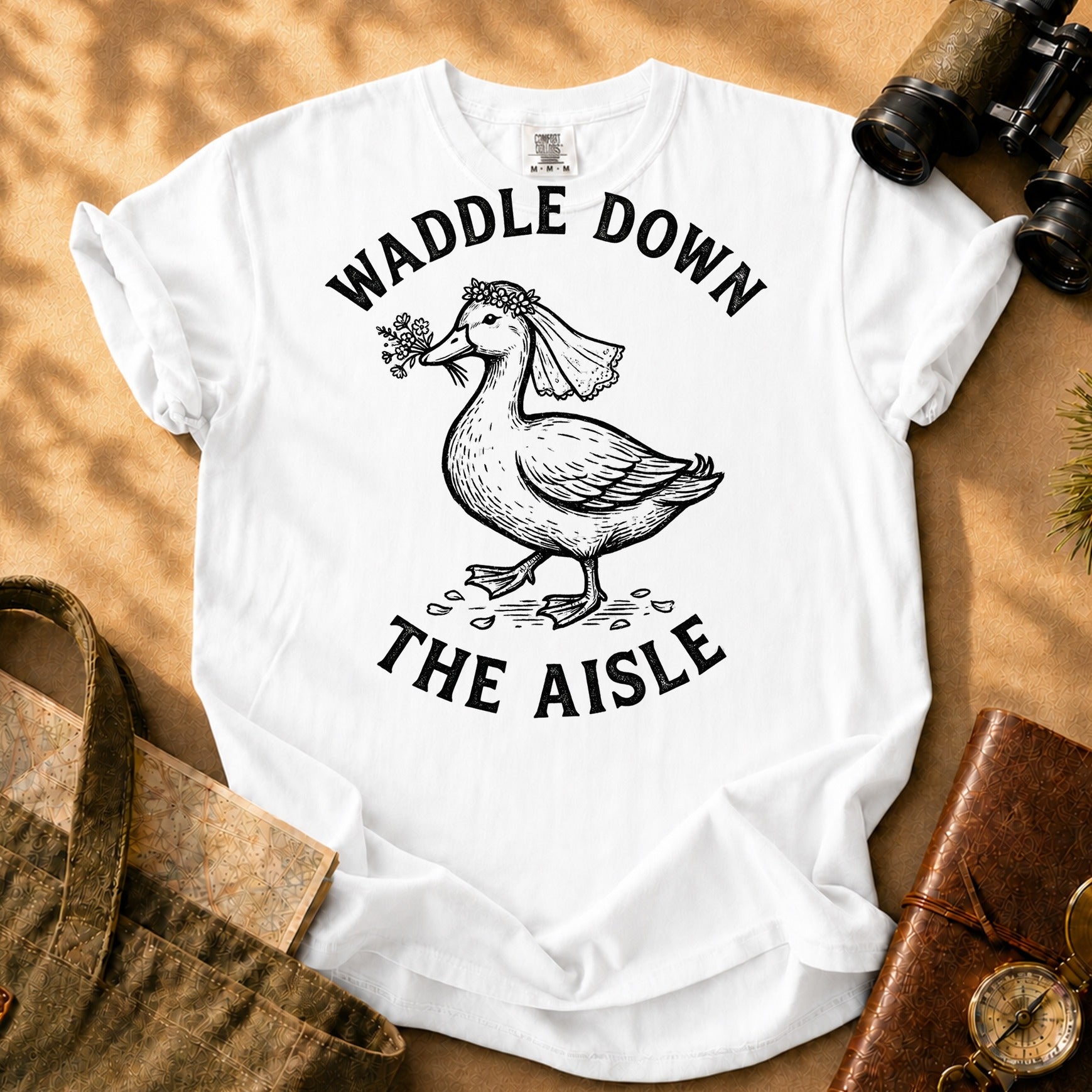Waddle Down the Aisle Tee - White