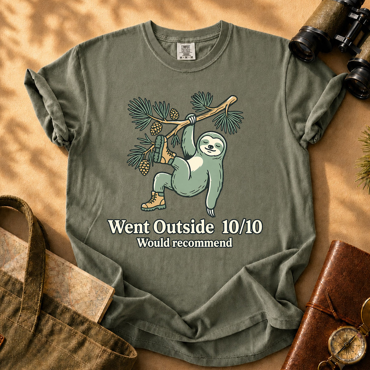 Went Outside - 10 out of 10 Tee - Sage