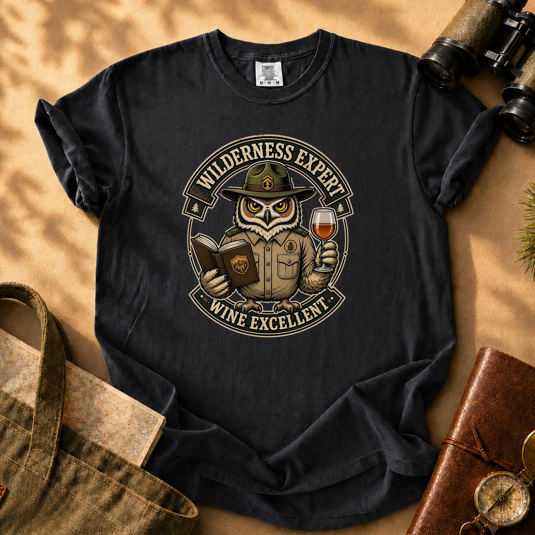 Wilderness Expert Owl Tee - Black