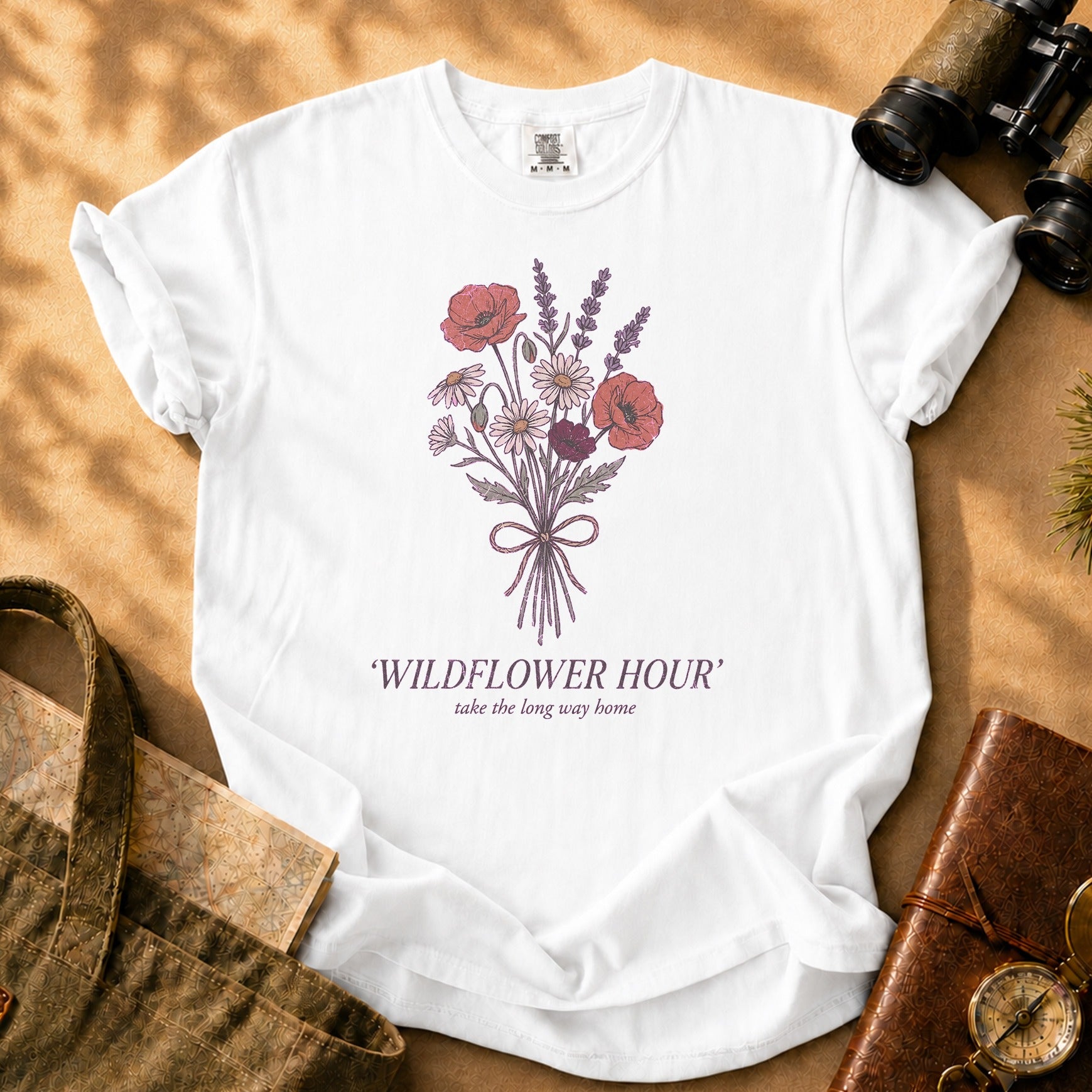 Wildflower Hour Tee - White