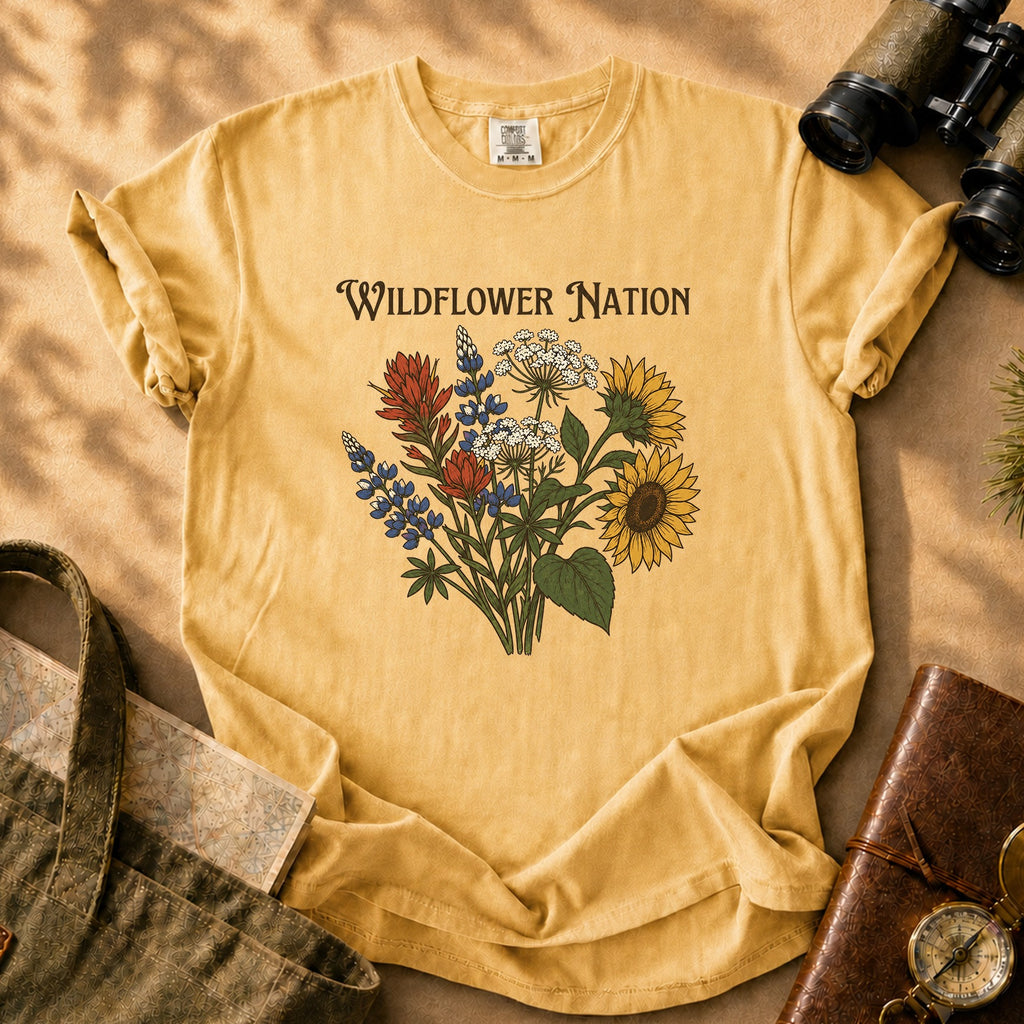 Wildflower Nation Tee - Mustard