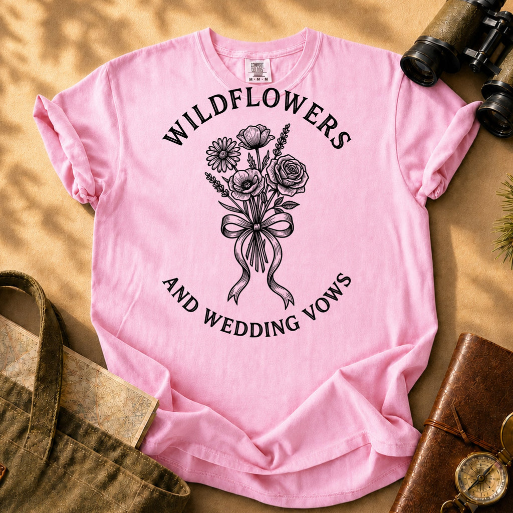 Wildflowers and Wedding Vows Tee - Blossom