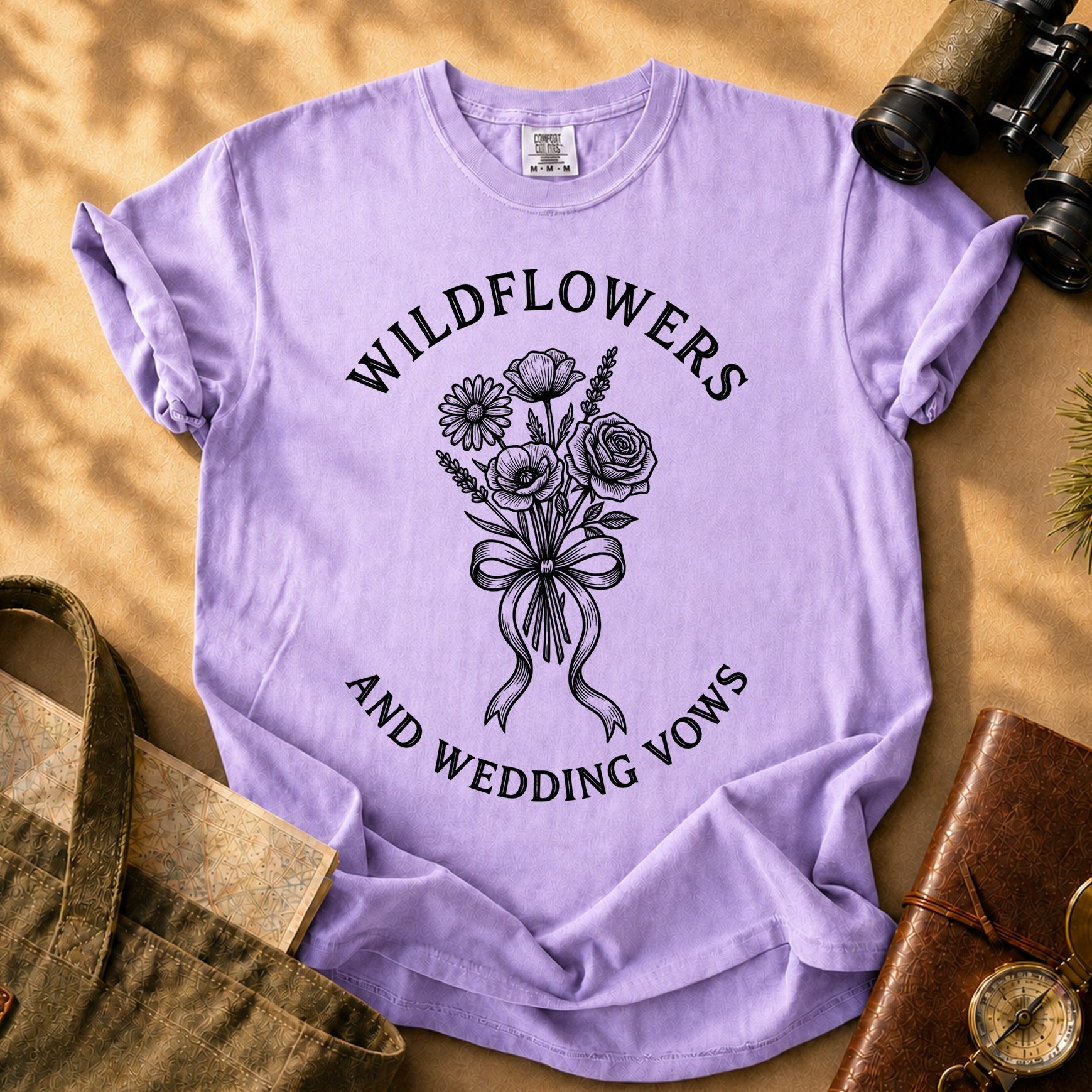 Wildflowers and Wedding Vows Tee - Orchid