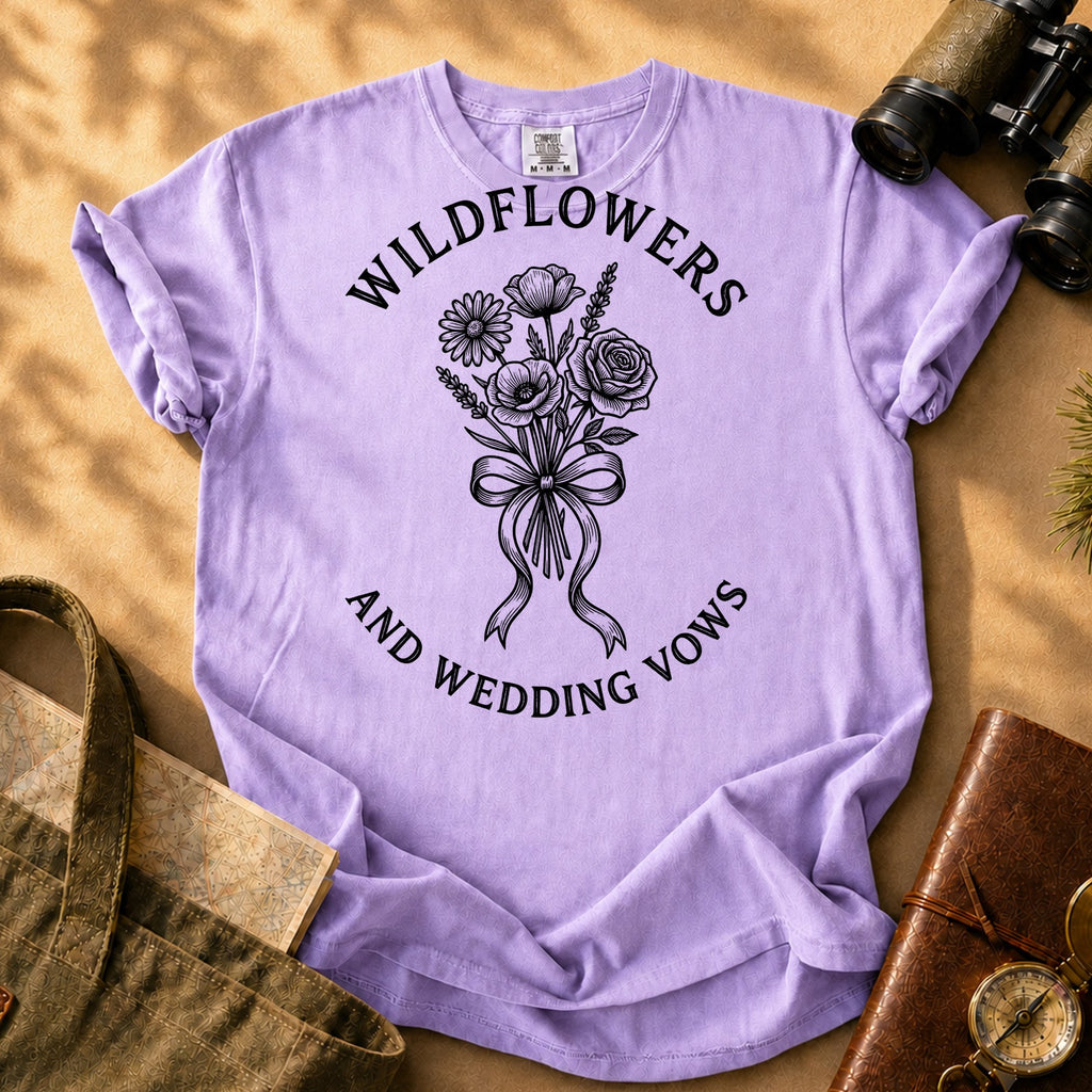 Wildflowers and Wedding Vows Tee - Orchid