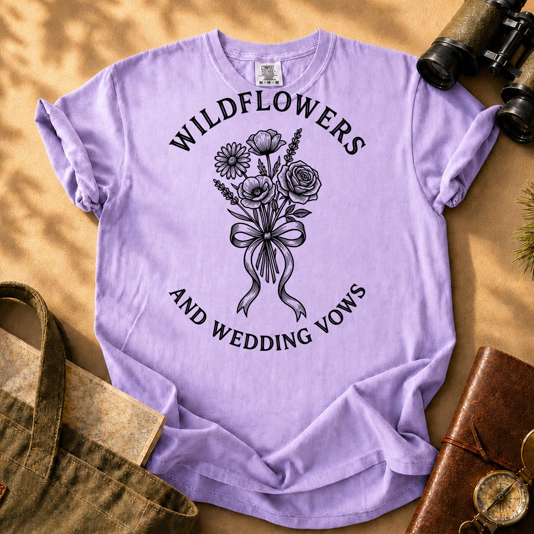 Wildflowers and Wedding Vows Tee - Orchid
