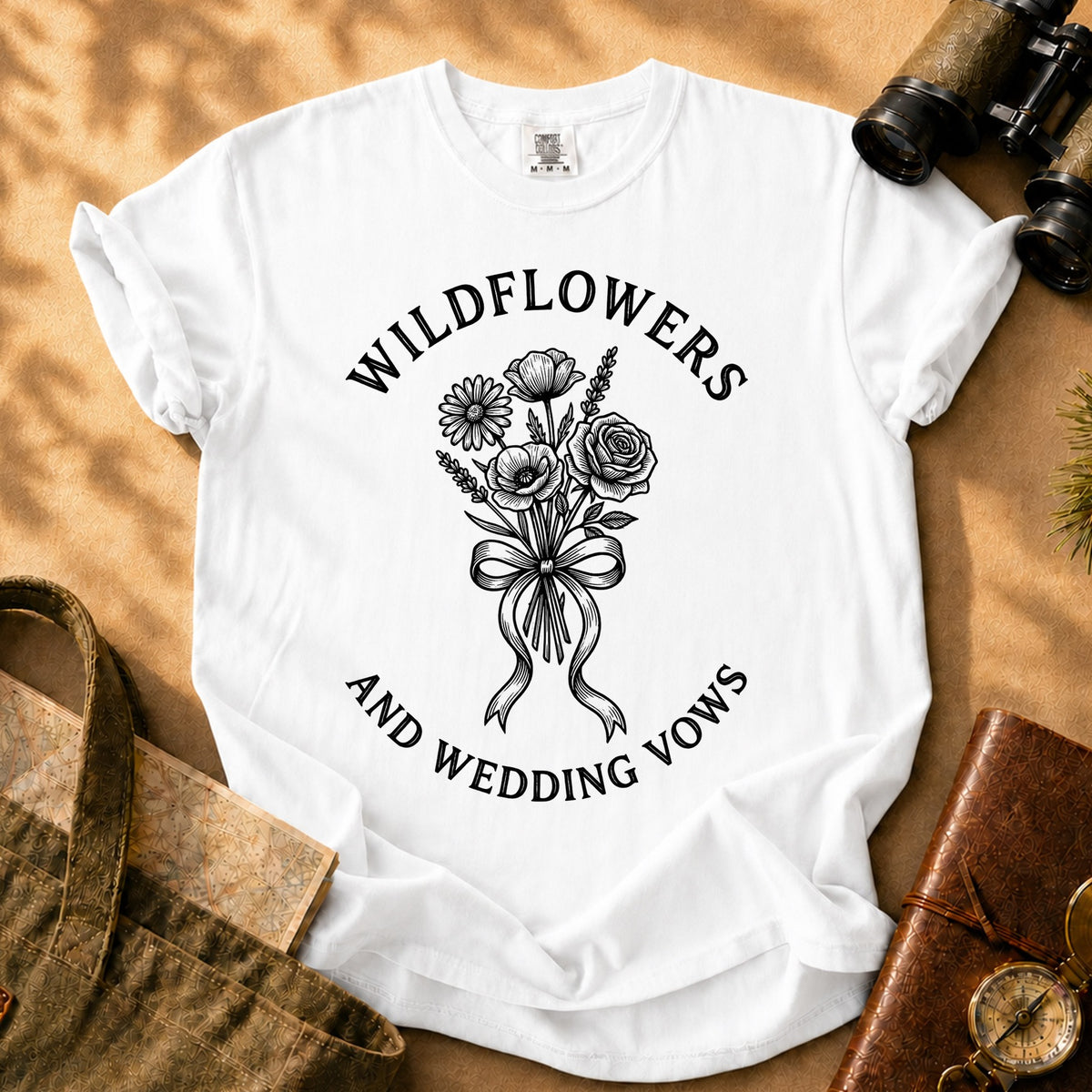 Wildflowers and Wedding Vows Tee - White