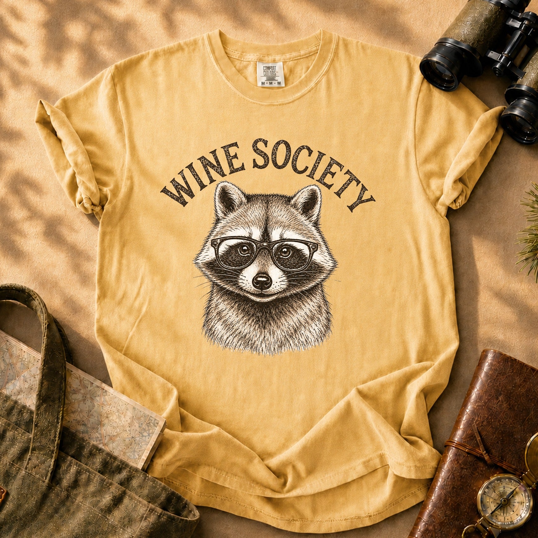 Wine Society Tee - Mustard