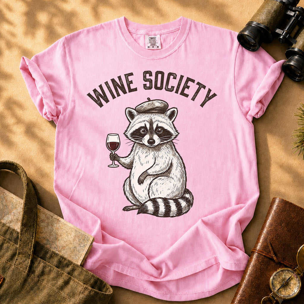 Wine Society Beret Tee - Blossom