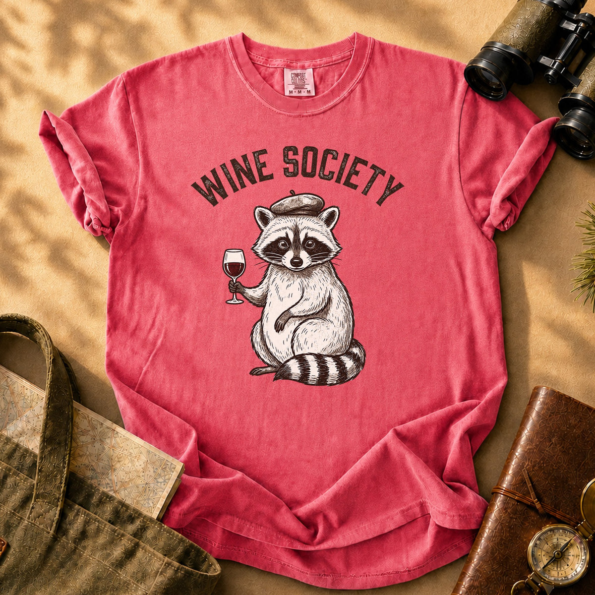 Wine Society Beret Tee - Watermelon