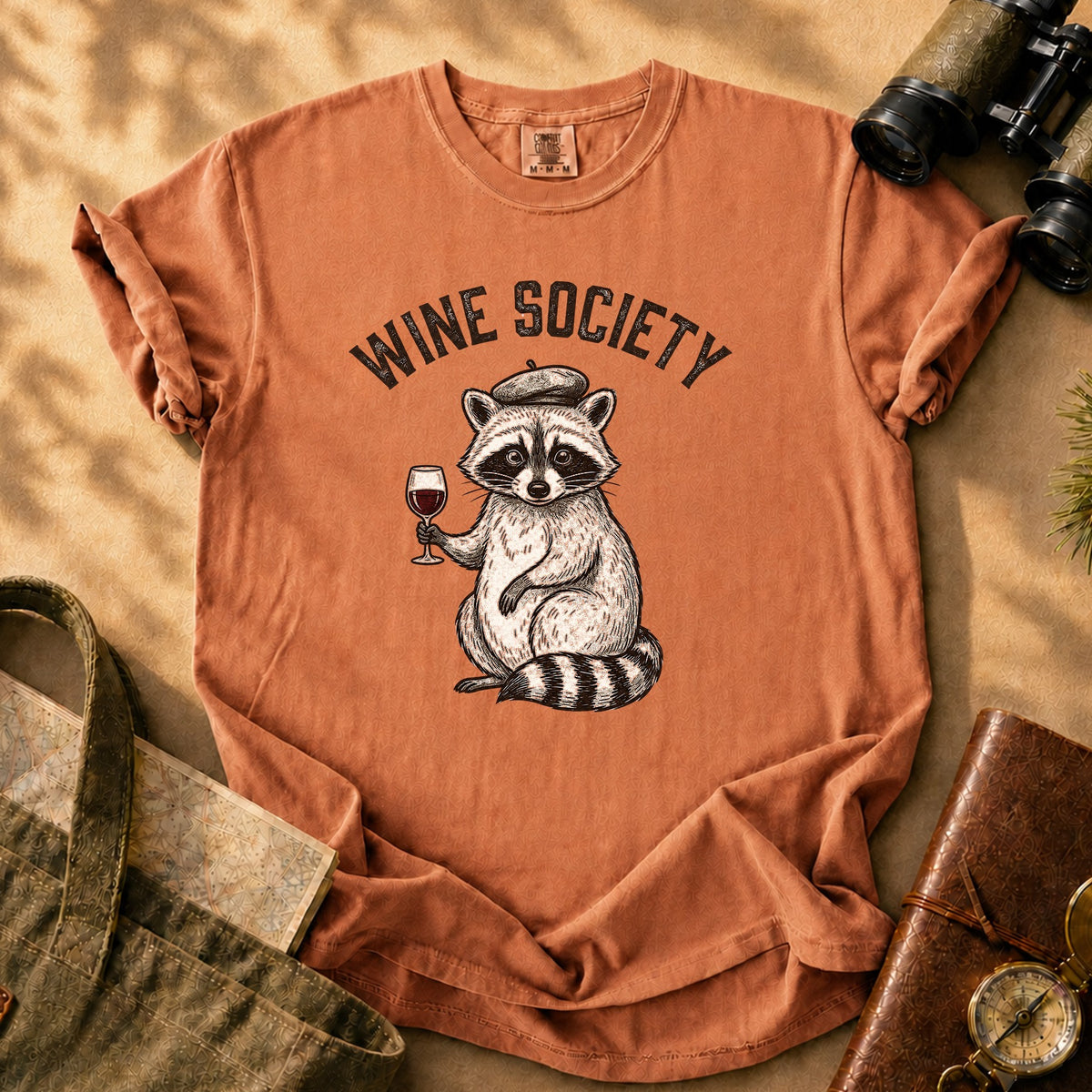 Wine Society Beret Tee - Yam