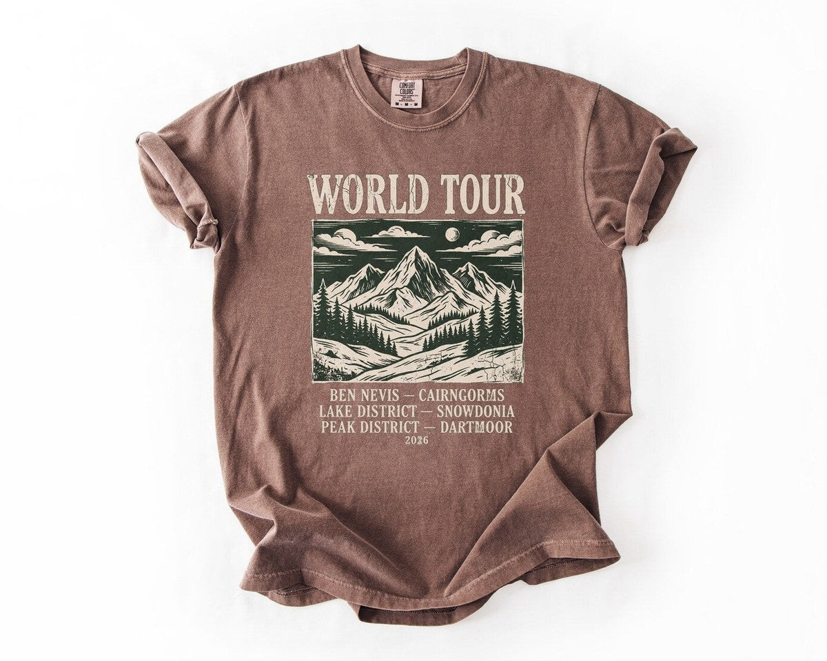 World Tour Mountain Tee - Espresso